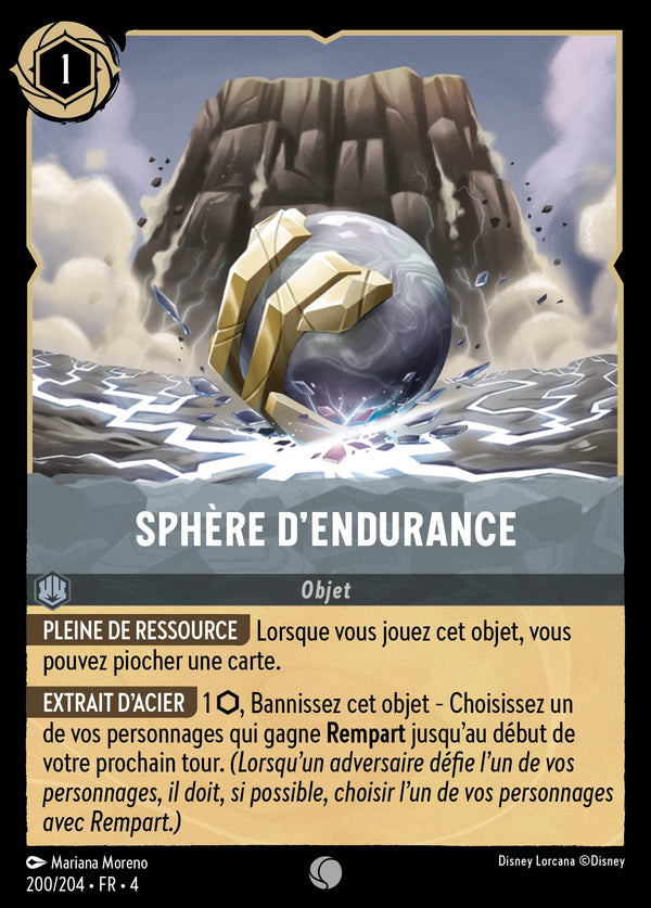 Sphère d'endurance — Carte Disney Lorcana 200 Le Retour d'Ursula