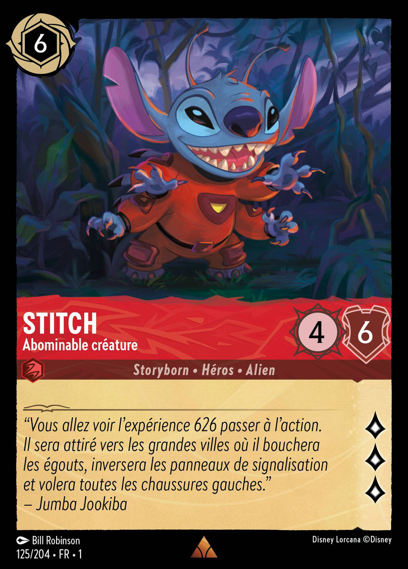 125/204 - Stitch - Abominable créature