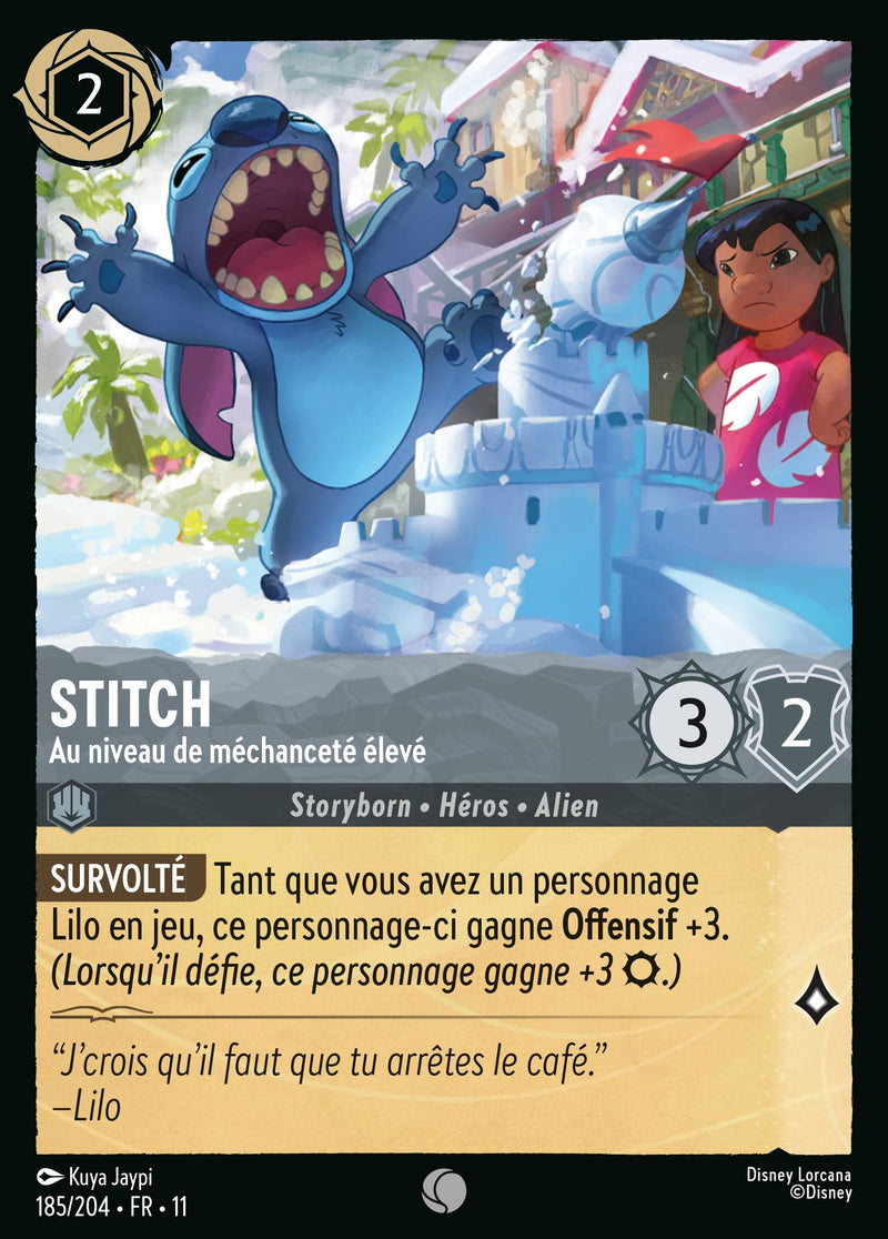 185/204 - Stitch - Au niveau de méchanceté élevé