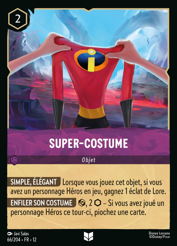 Super-costume — Carte Disney Lorcana 66 Contrées Inconnues