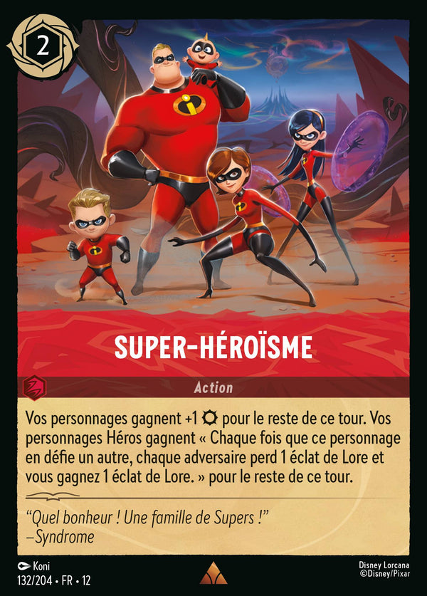 Super-héroïsme — Carte Disney Lorcana 132 Contrées Inconnues