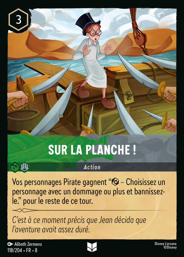 Sur la planche ! — Carte Disney Lorcana 118 Le Règne de Jafar