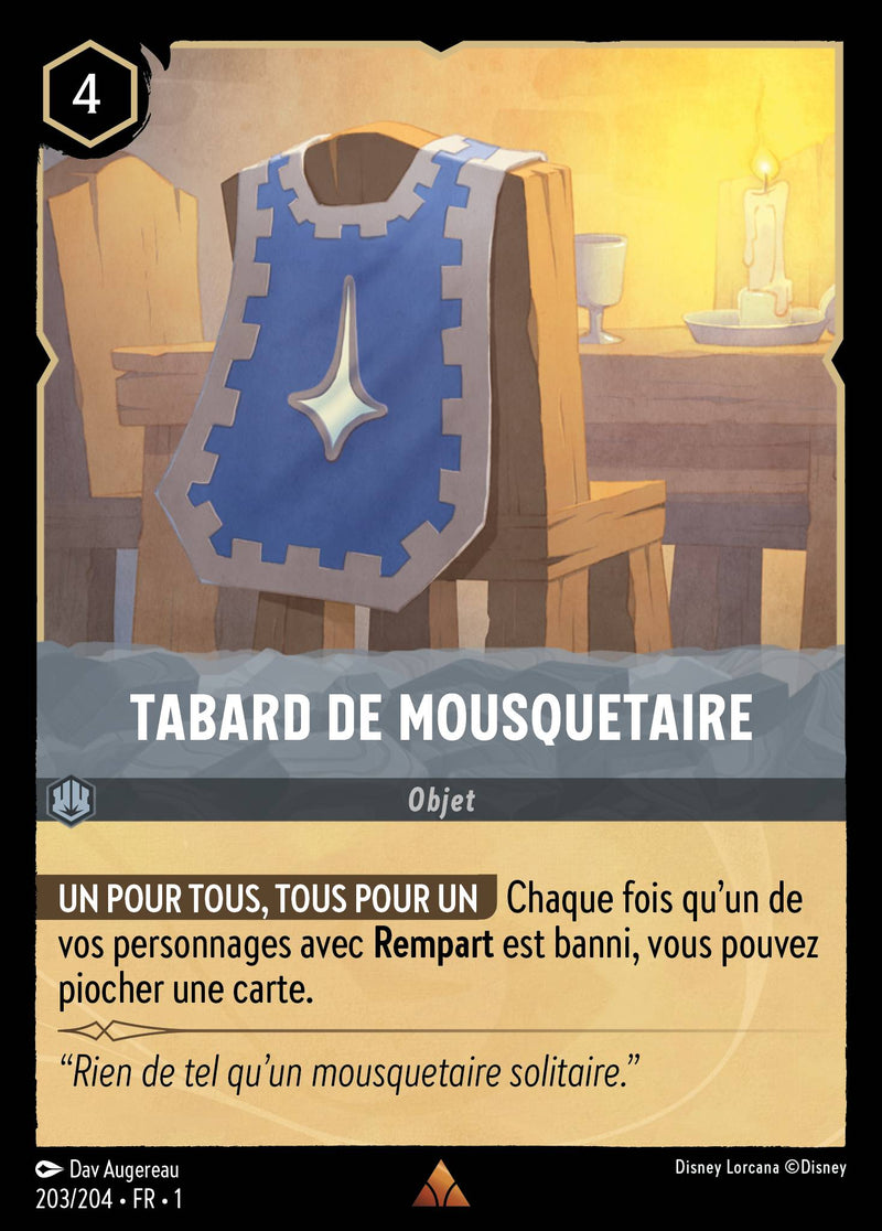 203/204 - Tabard de mousquetaire