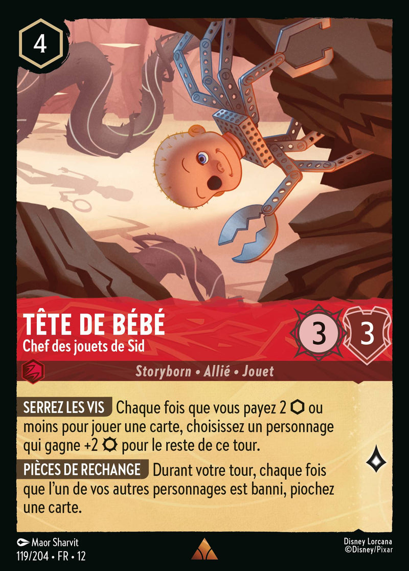 119/204 - Tête de bébé - Chef des jouets de Sid