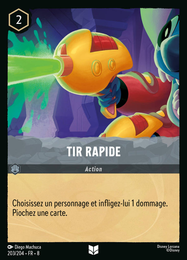 Tir rapide — Carte Disney Lorcana 203 Le Règne de Jafar