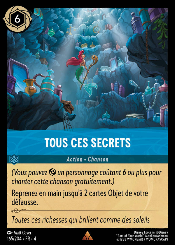 Tous ces Secrets — Carte Disney Lorcana 165 Le Retour d'Ursula