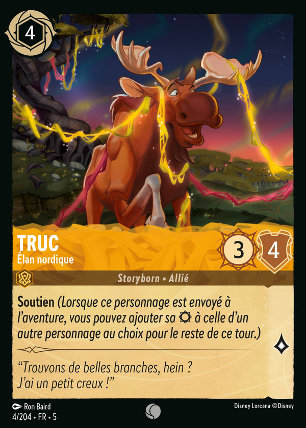 Truc - Élan nordique — Carte Disney Lorcana 4 Ciel Scintillant