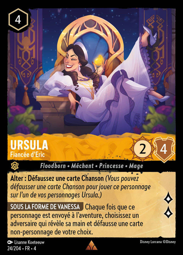 Ursula - Fiancée d'Eric — Carte Disney Lorcana 24 Le Retour d'Ursula