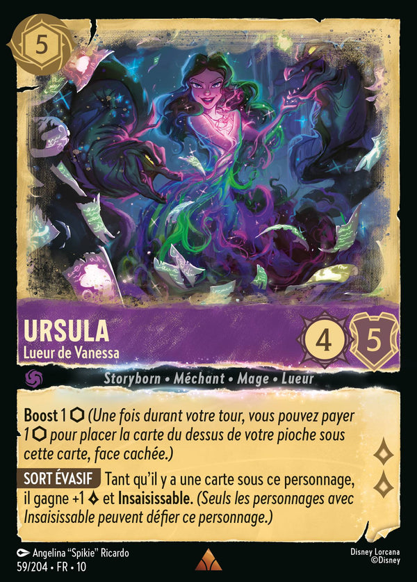 Ursula - Lueur de Vanessa — Carte Disney Lorcana 59 Lueurs dans les Profondeurs