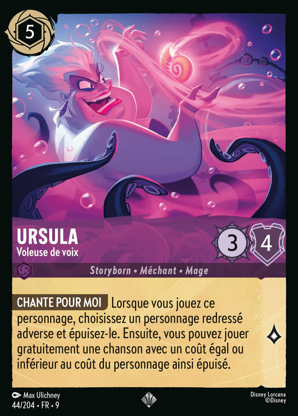 Ursula - Voleuse de voix — Carte Disney Lorcana 44 Fabuleux
