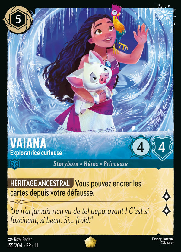 Vaiana - Exploratrice curieuse — Carte Disney Lorcana 155 Givresort