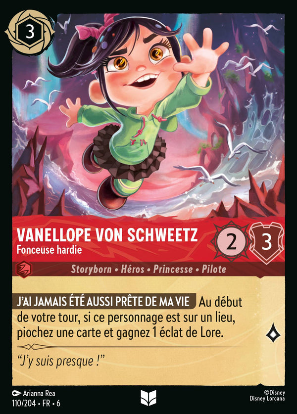 Vanellope von Schweetz - Fonceuse hardie — Carte Disney Lorcana 110 La Mer Azurite