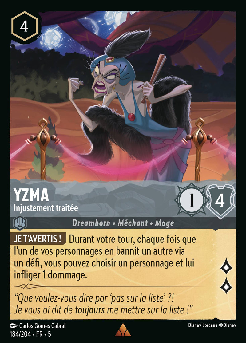 184/204 - Yzma - Injustement traitée