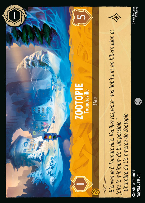Zootopie - Toundraville — Carte Disney Lorcana 34 Givresort