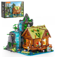 Vue 4 - Lumibricks - Waterfall Cabin / Retro House