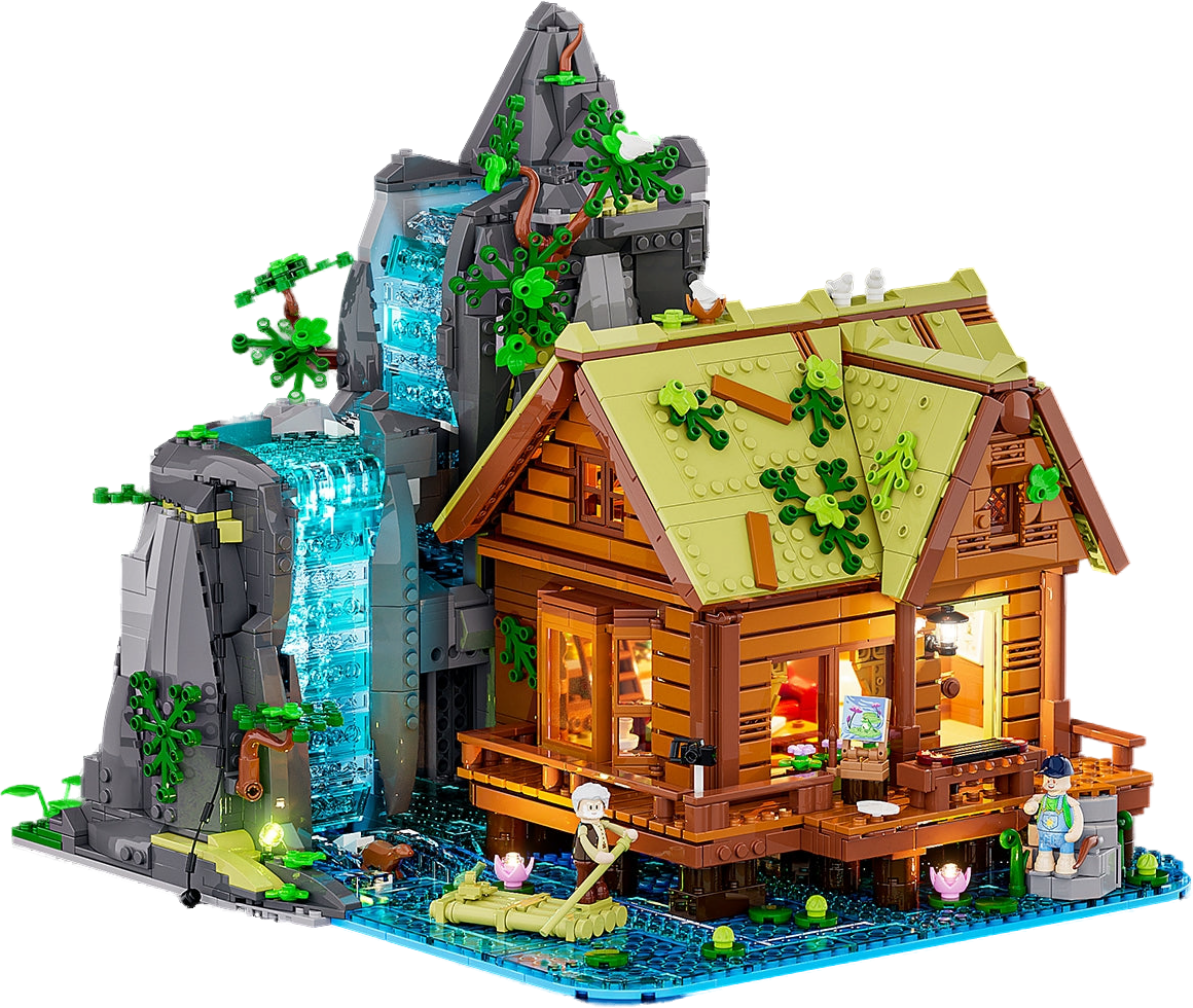 Lumibricks Waterfall Cabin