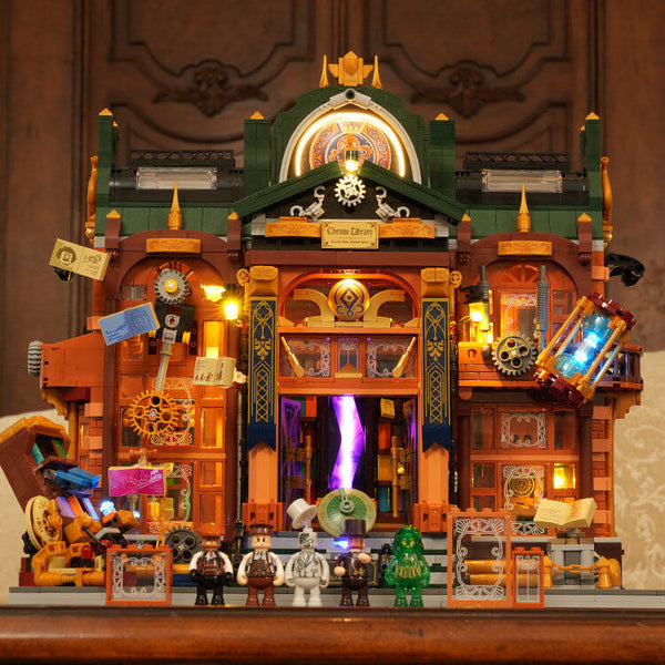 Lumibricks Steampunk Time Rift Library, vue 2