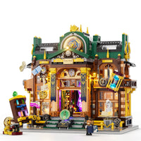 Détail - Lumibricks - Steampunk Time Rift Library / Steampunk World