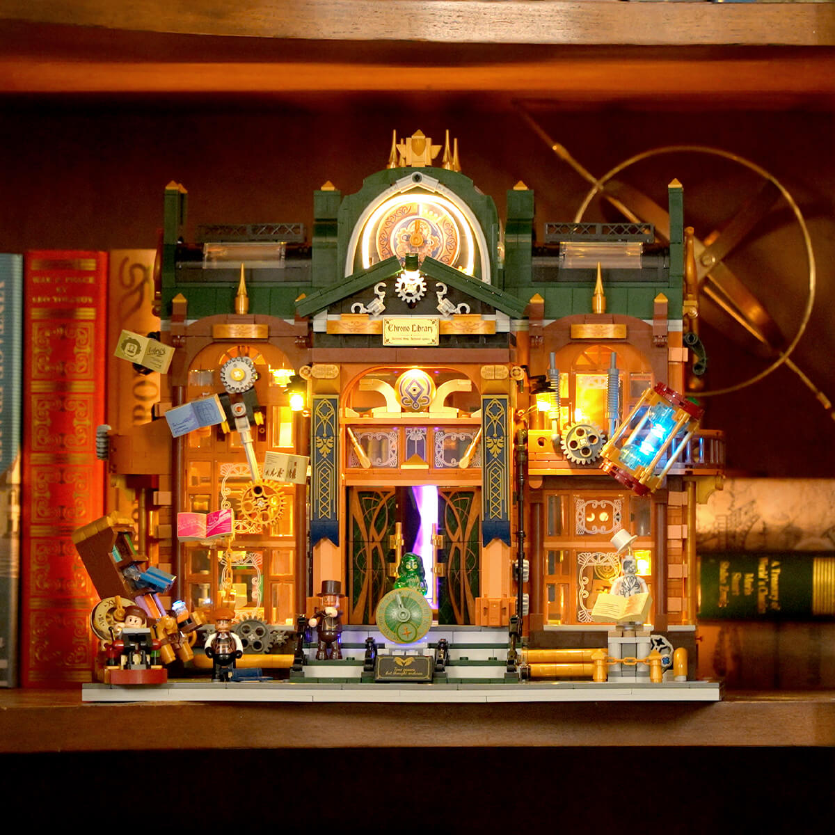 Lumibricks Steampunk Time Rift Library, vue 4