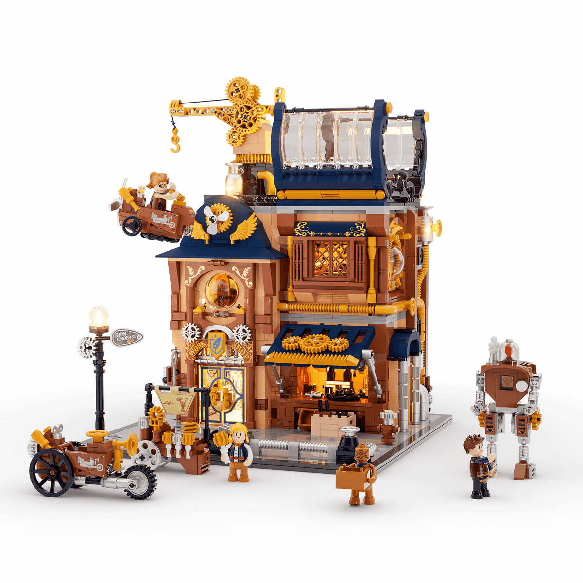 Lumibricks Steampunk Mechanical Workshop, vue 4