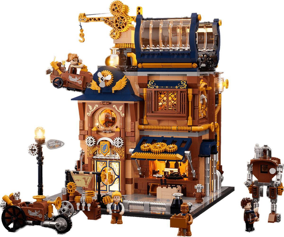 Lumibricks Steampunk Mechanical Workshop