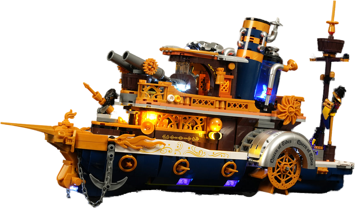 Lumibricks Steampunk Steamship