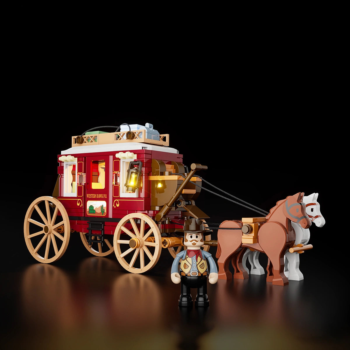 Lumibricks Western Stagecoach, vue 3