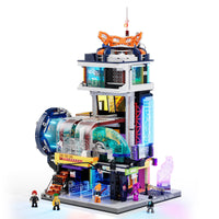 Vue 4 - Lumibricks - Floating Train Station / Cyberpunk Neoncity