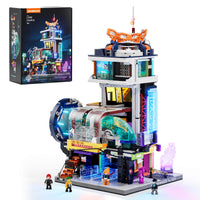 Vue 5 - Lumibricks - Floating Train Station / Cyberpunk Neoncity