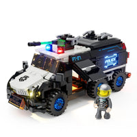 Détail - Lumibricks - Police Urban Convoy / Cyberpunk Neoncity