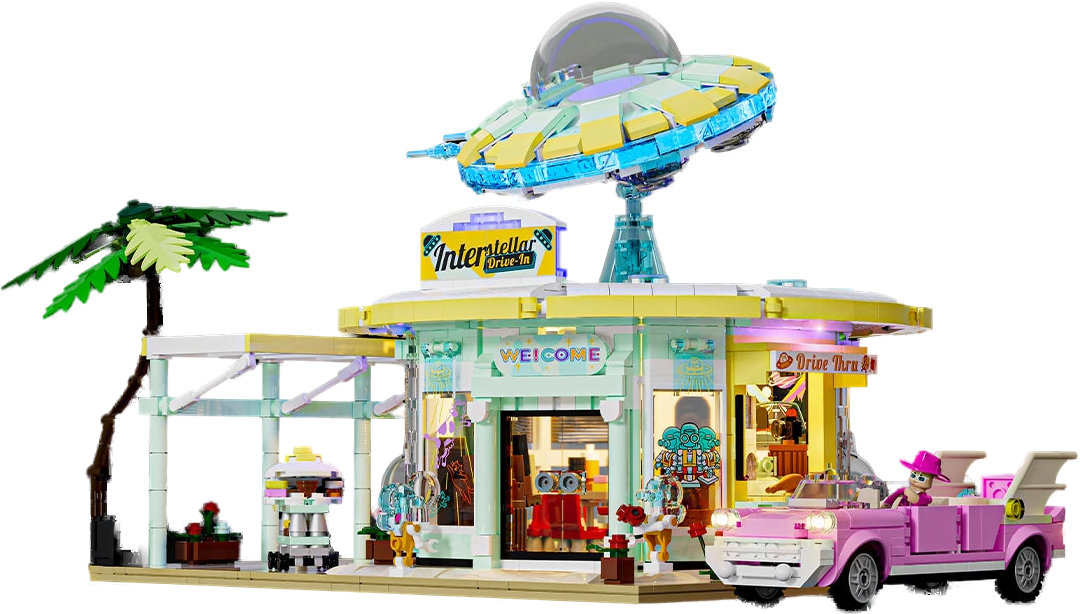 Lumibricks Interstellar Drive-In