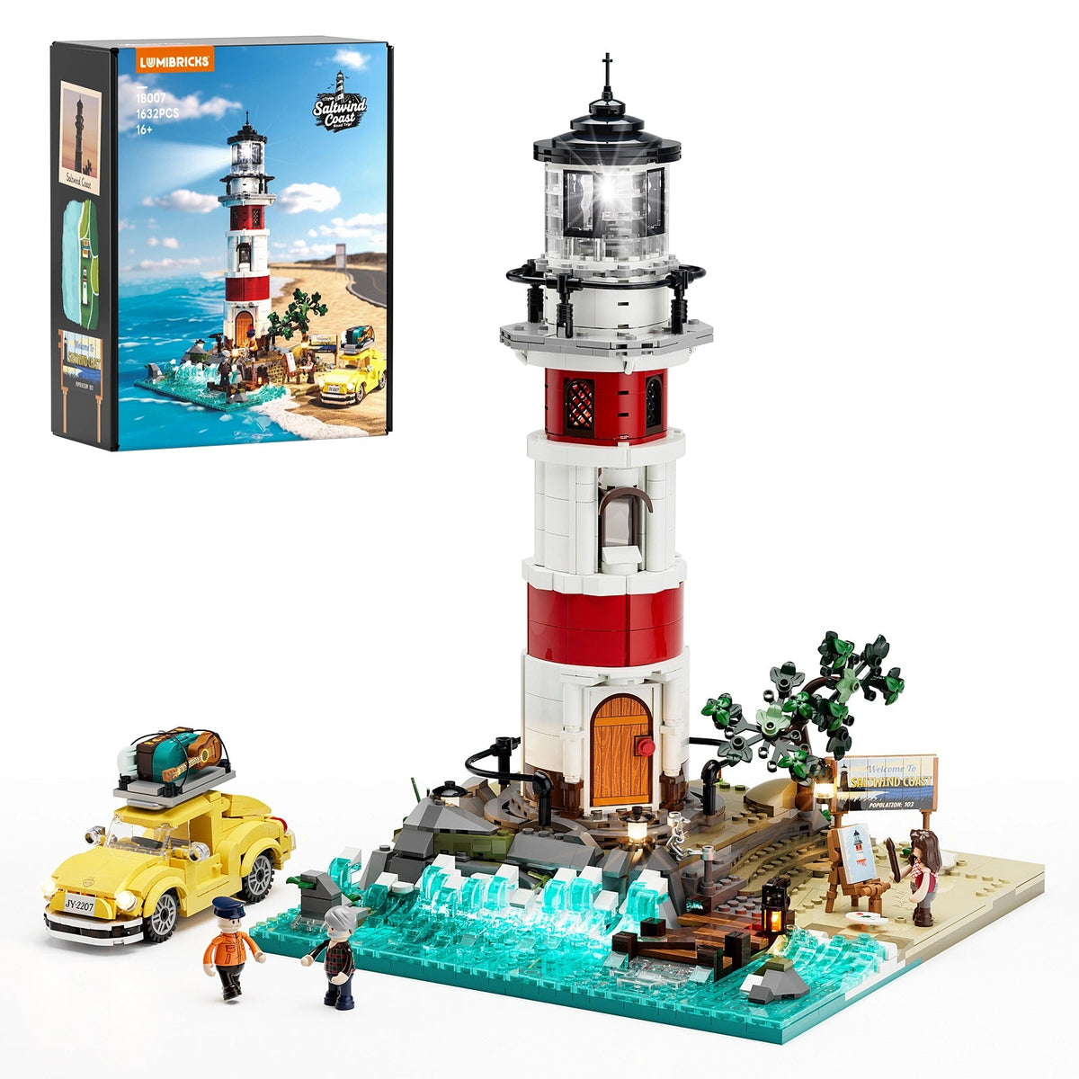 Lumibricks Sunrise Lighthouse, vue 3