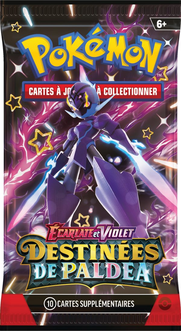 Booster Pokémon Destinées de Paldea illustration Malvalame, scellé français