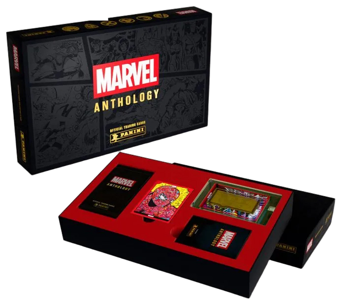 Coffret Treasure Box Marvel Anthology ouvert