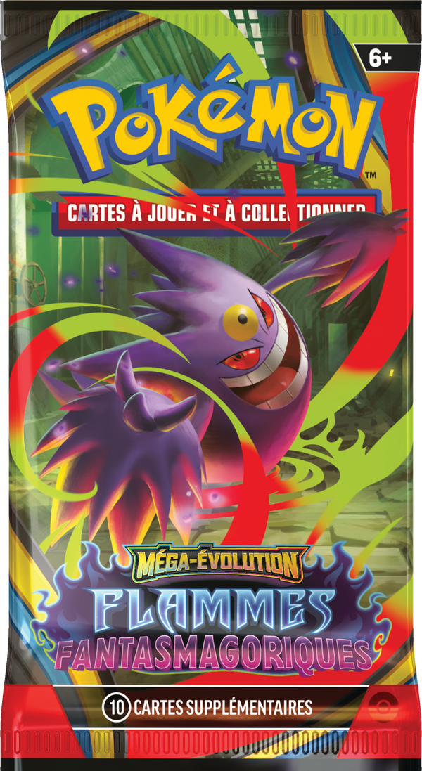 Booster Pokémon Flammes Fantasmagoriques illustration Méga-Ectoplasma, scellé français