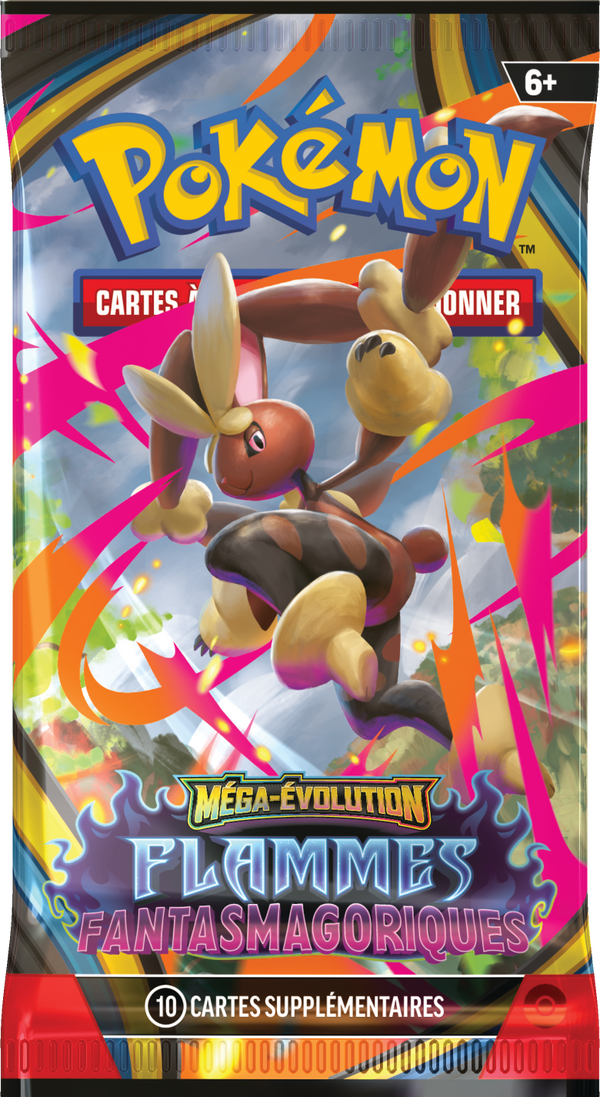 Booster Pokémon Flammes Fantasmagoriques illustration Méga-Lockpin, scellé français
