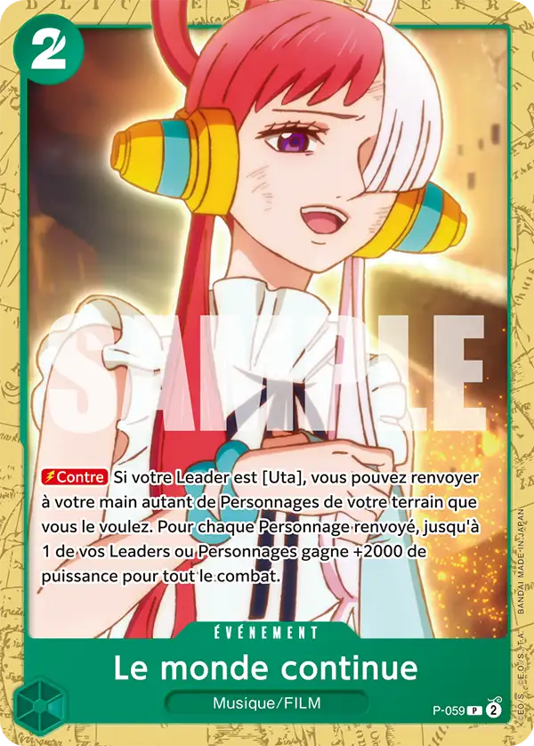 P-059 - Le monde continue — Carte One Piece ST16