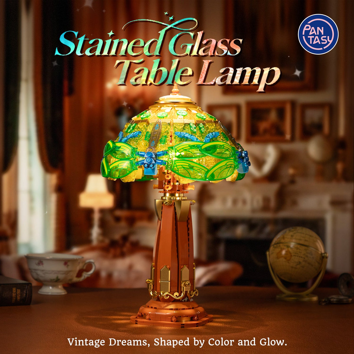 Pantasy - Stained Glass Table Lamp / Retro Collection