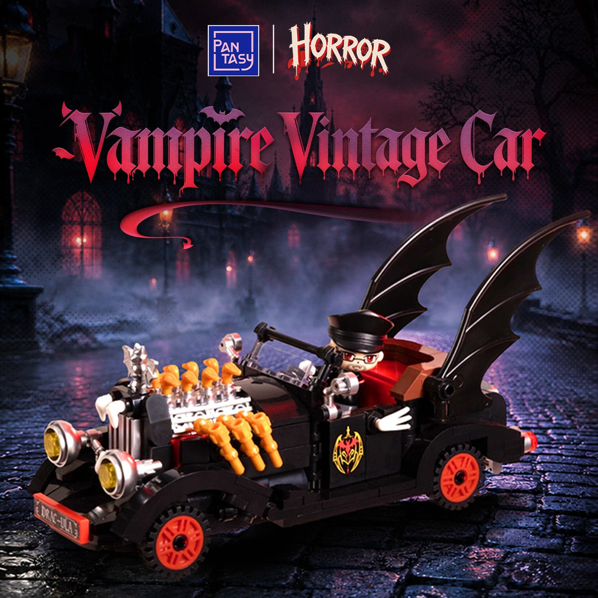 Pantasy - Halloween Vampire Vintage Car / Holiday