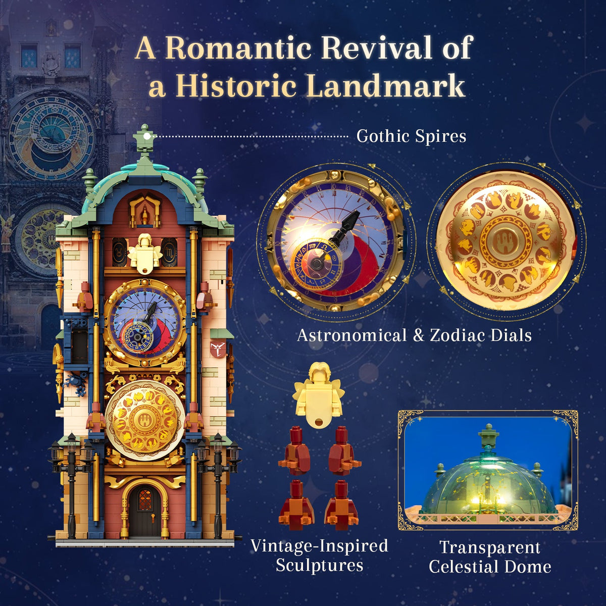 Pantasy - Prague Astronomical Clock / Retro Collection