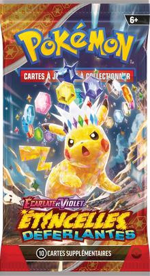 Booster Étincelles Déferlantes illustration Pikachu Téracristal Stellaire