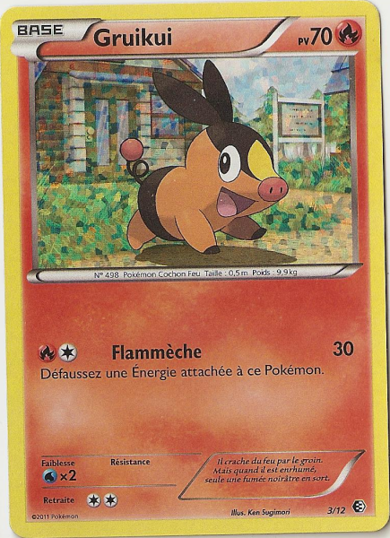 Gruikui — Carte Pokémon 3 Collection McDonald's 2011