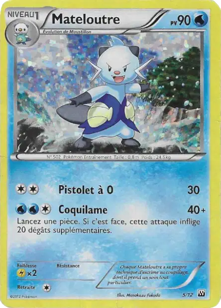 Mateloutre — Carte Pokémon 5 Collection McDonald's 2012