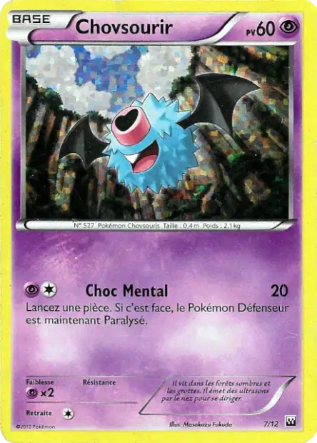 Chovsourir — Carte Pokémon 7 Collection McDonald's 2012