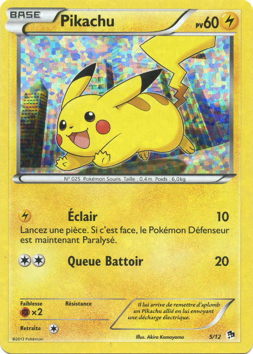 Pikachu — Carte Pokémon 5 Collection McDonald's 2013