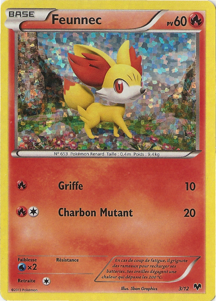 Feunnec — Carte Pokémon 3 Collection McDonald's 2014