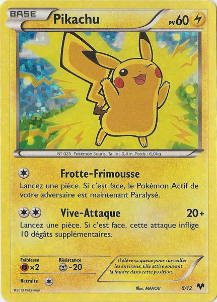 Pikachu — Carte Pokémon 5 Collection McDonald's 2014