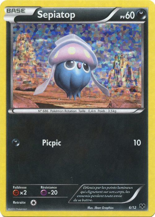 Sepiatop — Carte Pokémon 6 Collection McDonald's 2014