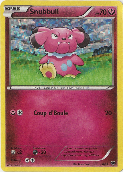Snubbull — Carte Pokémon 8 Collection McDonald's 2014