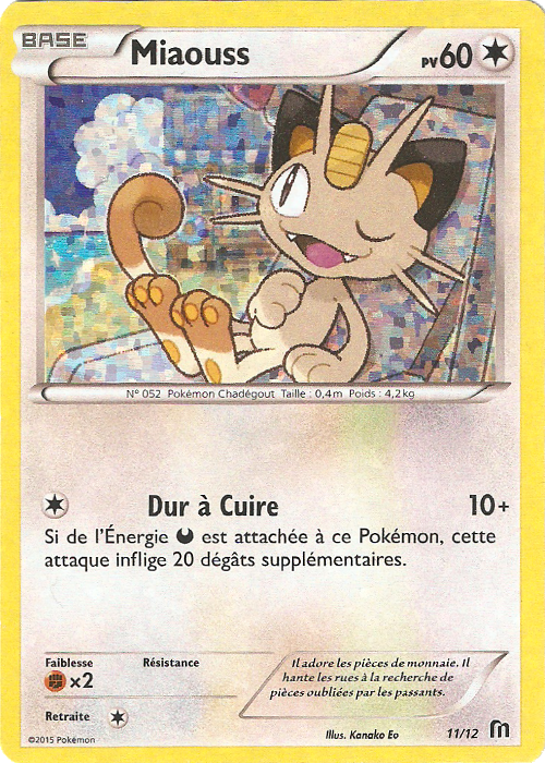 Miaouss — Carte Pokémon 11 Collection McDonald's 2016